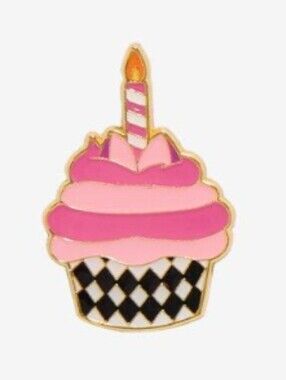 Loungefly Cupcake Pin with Candle Character Cheshire Cat From Alice In Wonderlan